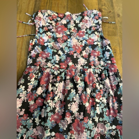 LUCKY BRAND | Women's Cotton Tiered Floral Sleeveless Mini Dress Lined | Size XS - Picture 11 of 12